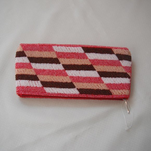 Beaded Multicolor Clutch Evening Purse - Picture 12 of 13